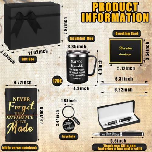 Shellwei 6 Pcs May You Be Proud Double Wall Mug Black Gift Set - Image 3