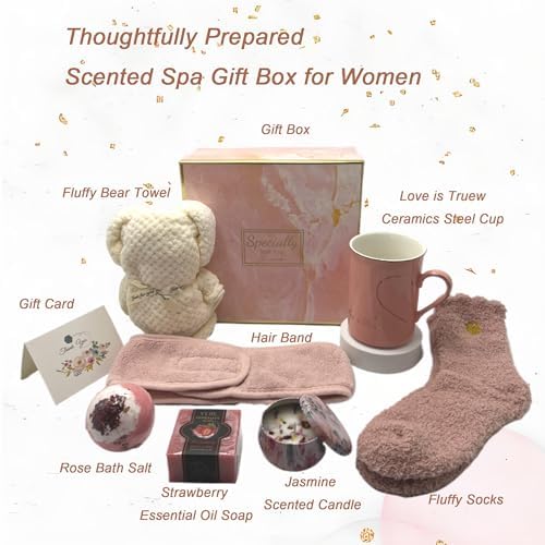 Spa Gift Basket for Women - Luxury Self Care Relaxation Birthday Gift, Get Well Soon for Friend, Scented Bath Box for Christmas, Thanksgiving, Valentine's Day - Image 2