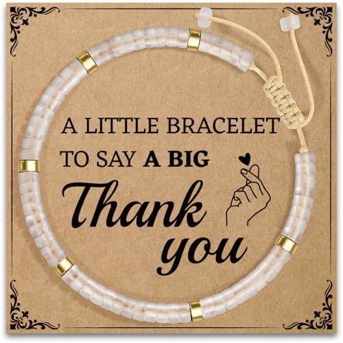 AGOT Thank You Gifts for Women: Teacher Appreciation Office Gifts for Coworkers Employee Boss Lady Manager Colleague Natural Stone Bracelet by AGOT