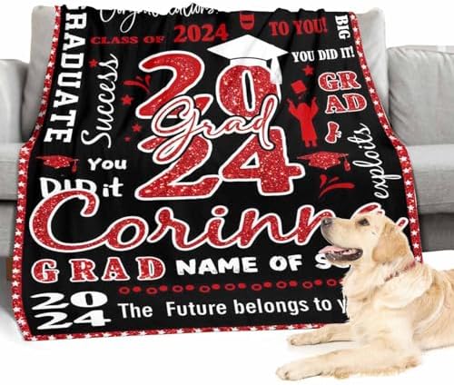 Personalized Picture Collage Blanket 2024 Graduation Throw Blanket Costume Blanket with Pictures Customized Blanket with Photo Customized Blankets with Photos 54x70inch - Image 4