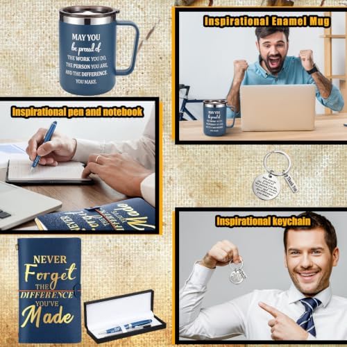 Shellwei 6 Pcs May You Be Proud Double Wall Mug Blue Gift Set - Image 6
