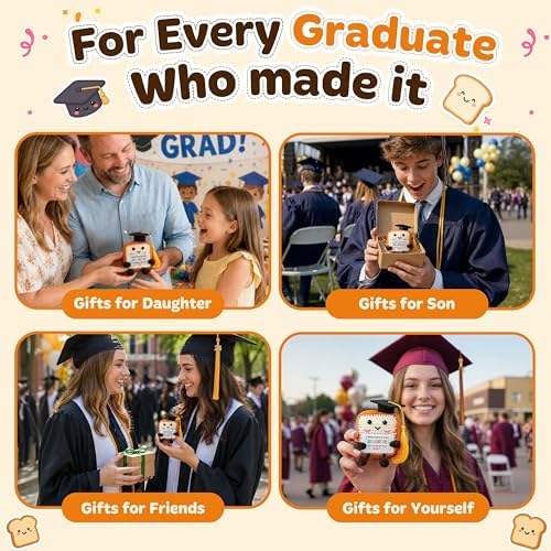 OASSIE 2026 Graduation Gifts - Emotional Support Crochet Toast - Image 6