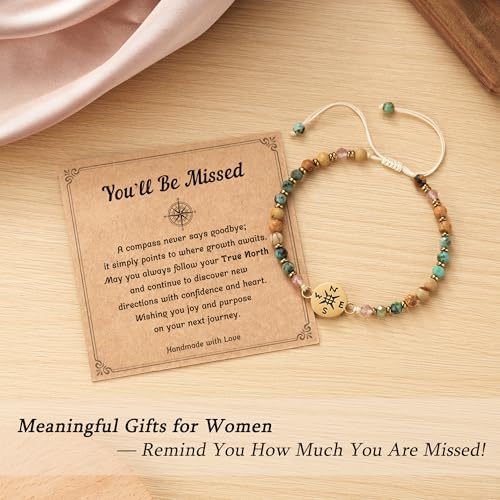 Compass Bracelet for Women, Retirement You Will Be Missed Travel Gifts - Image 4
