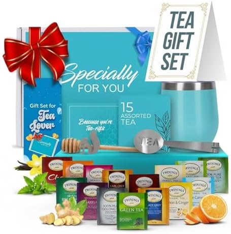 Modern Elegance Tea Tumbler Gift Set for Women, Teal by ModernElegance
