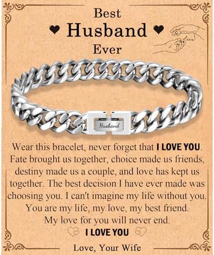 EFVISD Cuban Link Chain Bracelet Gifts for Boys Men Stocking Stuffers by EFVISD