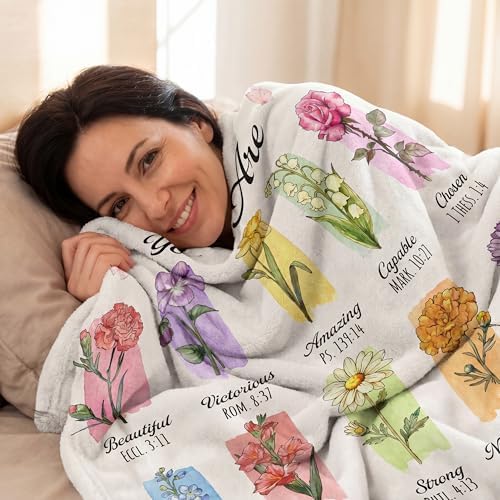 WRAPIX Christian Gifts for Women Faith - Soft Fleece Throw Blanket 50x60 in - Image 5