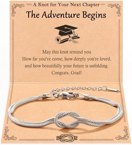 Tarsus Graduation Gift for Her, Knot Bracelet Graduation Keepsake for Girls by Tarsus