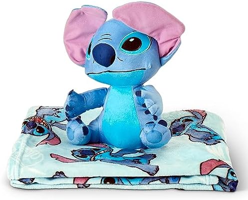 Northwest Lilo & Stitch Classic Palms Character Hugger Pillow & Silk Touch Throw Blanket Set, 40" x 50" - Image 3