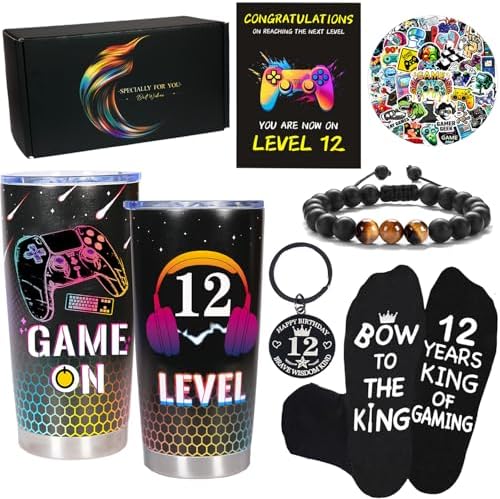 Carselage 12 Year Old Boy Gifts, 12th Birthday Gifts Decorations for Son by Carselage