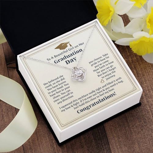 2025 Graduation Gifts for Her | Inspirational Graduation Necklace with Message Card & Gift Box | Jewelry for Women, Daughter, Girlfriend, Sister, Classmate | High School & College Grad Gift - Image 2
