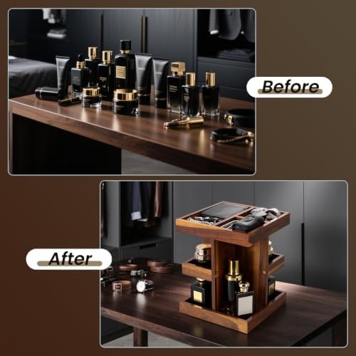 EXIN DECHEN Cologne Organizer for Men,Cologne Stand,Birthday Gifts for Men - Image 6