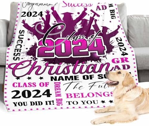 High School Graduation Graduation Gifts Men 2024 Graduation Blanket Graduation Blanket Customized Blanket Congratulations Gift High School Graduation 32x48inch - Image 4
