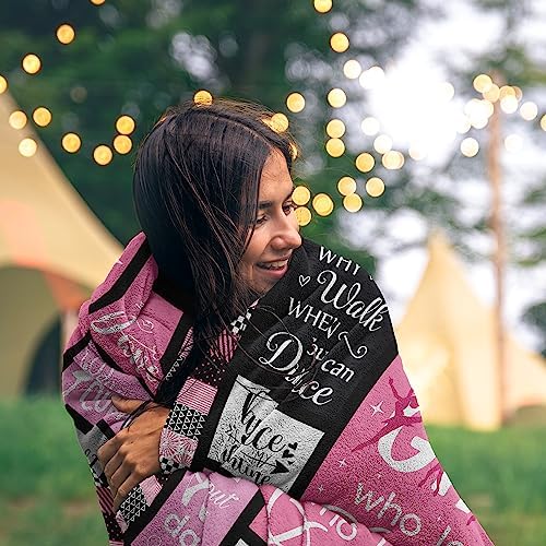 Dance Gifts Blanket 60"x50", Dance Recital/Dancer/Ballet/Ballerina Gifts for Girls Teens Her Teacher, Gift for Dancers, Dancing Stuff/Accessories, Dancing Soft Throw Blanket - Image 6