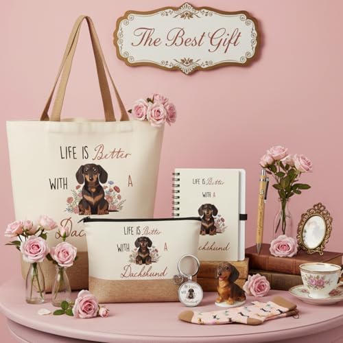 Sadnyy 6 Pcs Dachshund Gift Sets for Women, Unique Dachshund Gift Set - Image 3