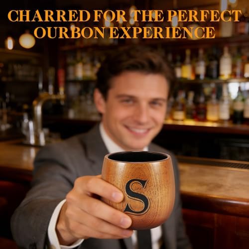 Birthday Gifts for Men, Initial Whiskey Glasses Personalized Gifts for Men - Image 6