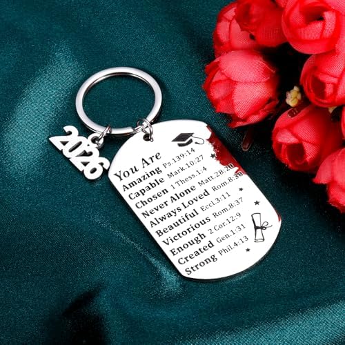 2026 Graduation Gift for Him Her Class of 2026 Keychain Graduation Gifts - Image 2