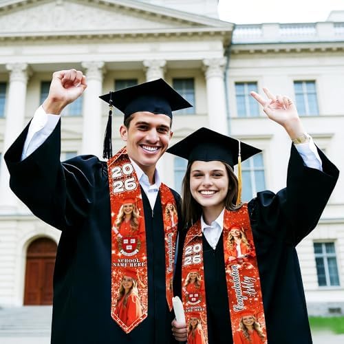 D-Story RN Graduation Stole Custom Nursing Stole Registered Nurse BSN MSN Graduation Sash Class of 2026 - Image 4