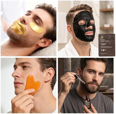 Gifts for Men, Sandalwood 32 Pcs Bath & Body Gifts Basket Set for Men - Image 7