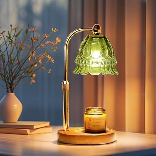 GEEZO Fragrance Candle Warmer Lamp，Electric Candle Warmer with Timer & Dimmer，Mom Christmas Birthday Gifts for Women, House Warming Gifts New Home Bedroom Decor by GEEZO