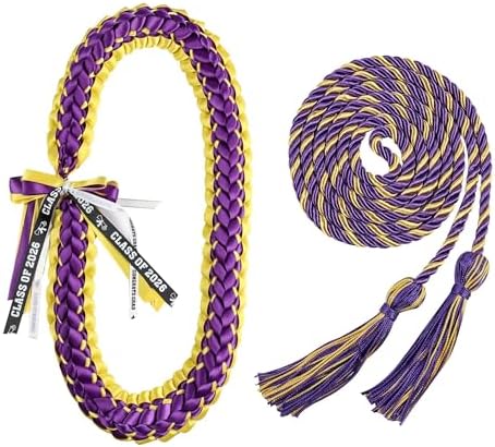 TFTAFAN Graduation Leis and Graduation Honor Cords Class of 2026 Graduation Ribbon Lei Graduation Necklace Braided Necklaces gift for Student Gifts Party Supplies by Unknown