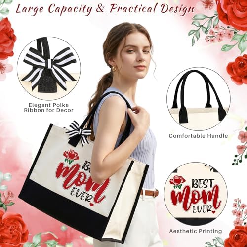 Mom Birthday Gifts from Daughter Son - Mothers' Day, Birthday Gifts for Moms, Mother, Mama, Mothers Birthday Get Well Soon Mothers Gift for Mom Wife Girlfriend Grandma on Christmas Anniversary Basket - Image 4
