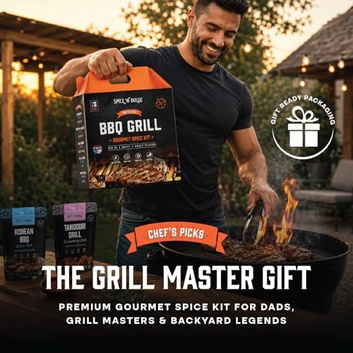 BBQ Grilling Rubs & Grill Seasonings Gift Set, 5 Gourmet Smoking Spice Rub Packs & Smoker Accessories, Spices Kit, Grilling Gifts For Men, Him, Dad, Husband, Gluten-Free, Kosher, Fathers Day Gift For Dad - Image 3