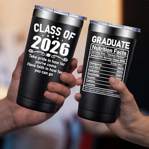 Fufandi Graduation Gifts Him 2026 - Class of 2026 Graduation Gift - College High School Graduations Gifts for Him - Congratulations Gift for Men - Tumbler Cup 20oz - Image 5