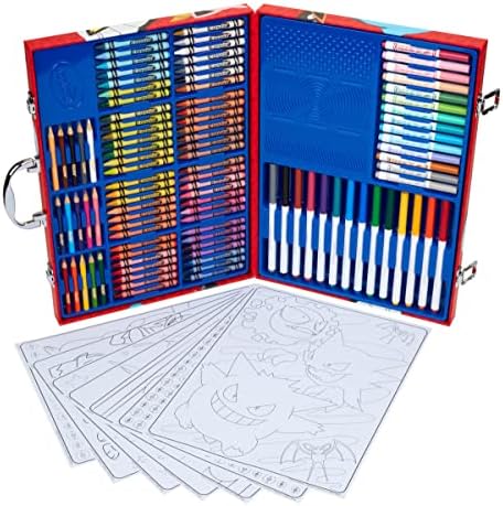 Crayola Pokémon Imagination Art Set (115pcs), Kids Art Kit, Coloring Supplies, Pokemon Toys, Pokemon Gift for Boys & Girls, Ages 5+ - Image 2