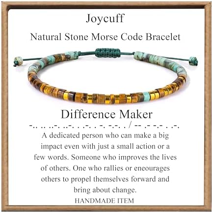 JoycuFF Morse Code Bracelets Christmas Birthday Gifts for Women Her by Joycuff
