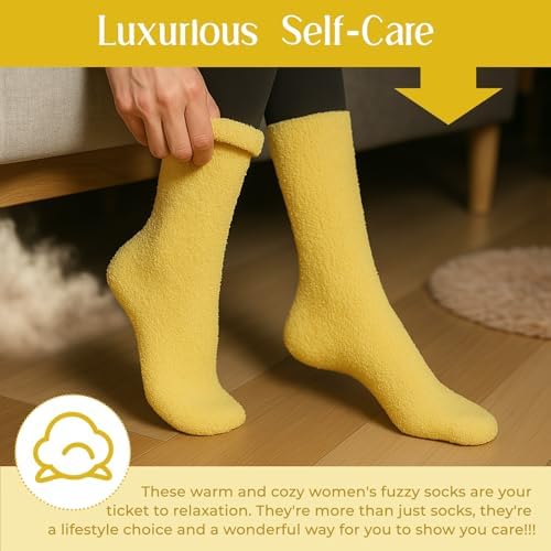 Coral Fleece Cloud Fuzzy Socks for Women Ultra-Soft Gifts for Women - Image 4