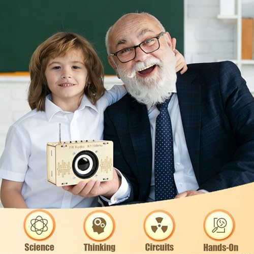 STEM Toys for Ages 6-8-13 Science Kits DIY Building Radio Cool Stuff for Kids Gadget Birthday Gifts for 7 9 11 12 14+ Year Old Boys Girls Teen Circuit Engineering Electronics Project Activities - Image 2