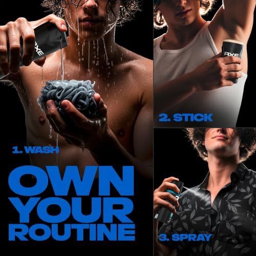 AXE Phoenix Men’s Body Care Set – Body Wash, Antiperspirant Stick, Deodorant Body Spray, 48H Sweat & Odor Protection, Gifts for Men - Image 3