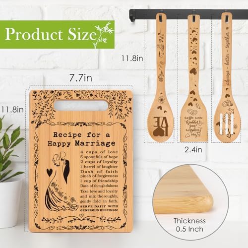 Wedding Gifts for Couples Marriage Cutting Boards Anniversary Newlywed Gift - Image 4