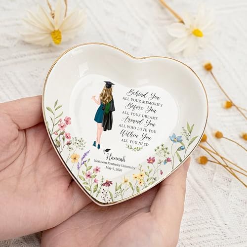 Personalized Graduation Gifts Trinket Dish, Customized High School Graduate 2026 Gift, Custom Grad Gifts for Daughter Granddaughter 2027 - Image 4