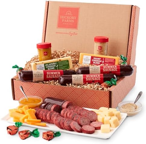 Hickory Farms Savory & Sweet Farmhouse Meat and Cheese Gift Basket (Small) - Box Set | Charcuterie Board Food | Summer Sausage | Father's Day | Mother's Day | Easter | Christmas | Holiday | Housewarming | Gourmet | Sympathy | Care Package - Image 3