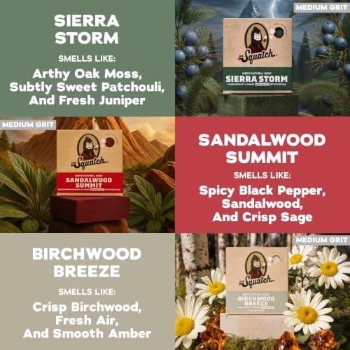 Dr. Squatch Natural Men’s Bar Soap, Body Soap Bar (5oz, 3-Pack) - Image 3