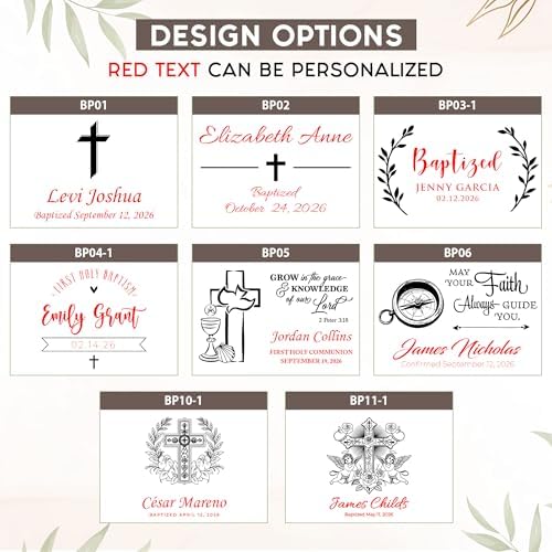 Baptism Gift for Boys & Girls, Personalized Wooden Memory Box - Image 2