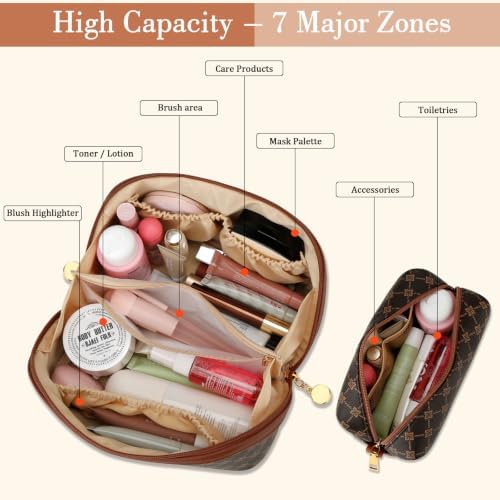 Initial Makeup Bag Personalized Gift for Women Teen Girls - Image 3