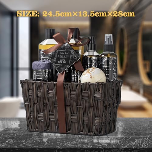 Fathers Bath and Body Gift Set for Men Birthday Gifts Baskets for Men Beard - Image 6