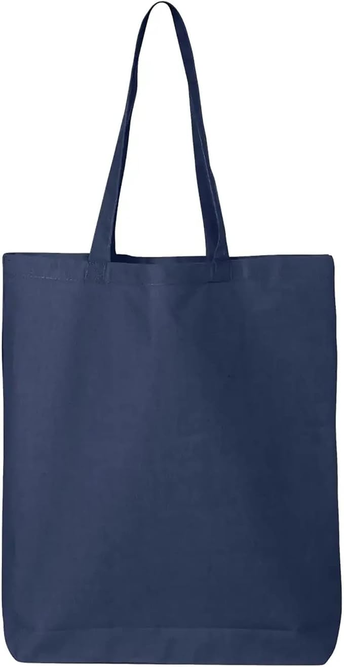 shop4ever Personalized Custom Design Your Own Eco Cotton Tote Reusable Shopping Bag Customizable Gift