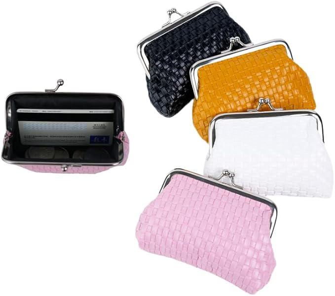 CONCISE Coin Purse Vintage Bag Lock Wallet Buckle Kiss Lock change purse leather coin purse change holder wallet coin