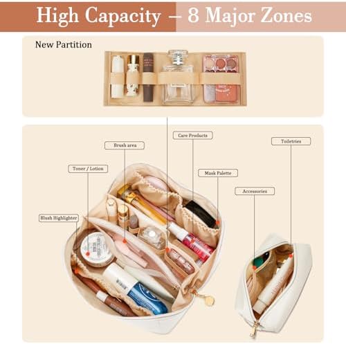 Initial Makeup Bag Personalized Gift for Women Teen Girls - Image 4