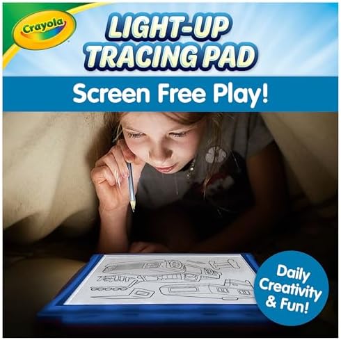 Crayola Light Up Tracing Pad - Blue, Drawing & Tracing Projector for Kids, Sketching Light Box Table, Toys for Kids, Gift for Girls & Boys, Ages 6+ - Image 6