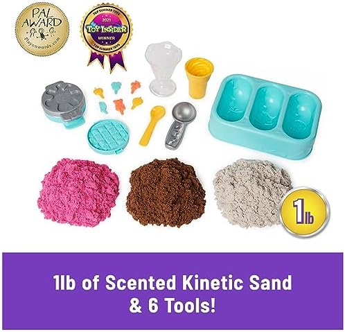 Kinetic Sand Scents Ice Cream Treats, Moldable Sand Sensory Toys, Ages 3+ - Image 2