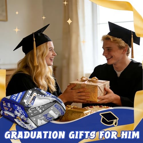2026 Graduation Gift for Him, Class of 2026 Throw Blanket 60"x50" - Image 2