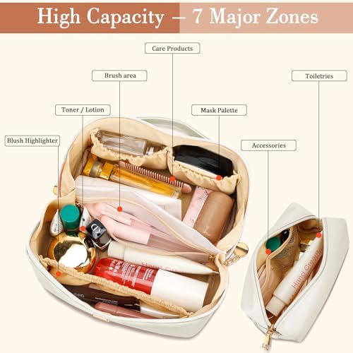 Initial Makeup Bag Personalized Gift for Women Teen Girls - Image 3