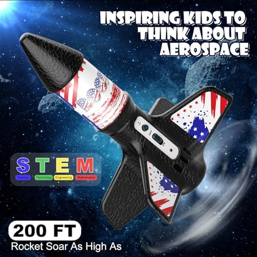 Mafbeanl Rocket Launcher for Kids, Self Launching Motorized Air Rocket Toy - Image 3