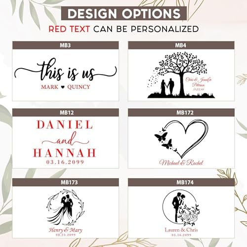 Personalized Wedding Keepsake Box, Custom Engraved Memory Box for Newlyweds - Image 2