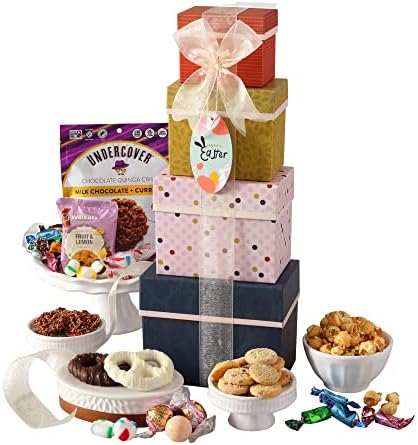 Easter Gift Basket for Adults, Men & Women Filled with Chocolate, Sweets, & Snacks Makes this the perfect Family Easter Basket by BroadwayBasketeers