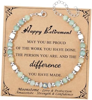 Gifts for Women Moonstone Bracelet, Amazonite Imperial Jasper Bracelets by Joycuff